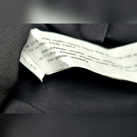 🆕️Zara Ruched Red Pink & Gold Ruched Puff Sleeve Mini Chiffon Draped Dress M - Picture 16 of 16